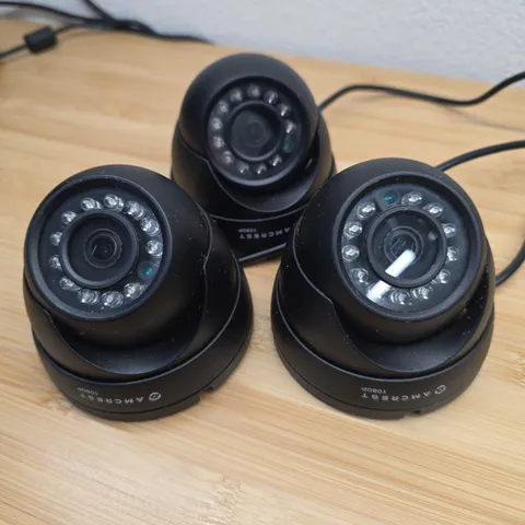 (3) Amcrest 1080P HDCVI AMC1080DM36-B Dome Outdoor Security Camera Black
