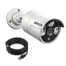 (5.0MP POE Extend with 60 feet Cable Microphone Inside Outdoor/Indoor Video S...