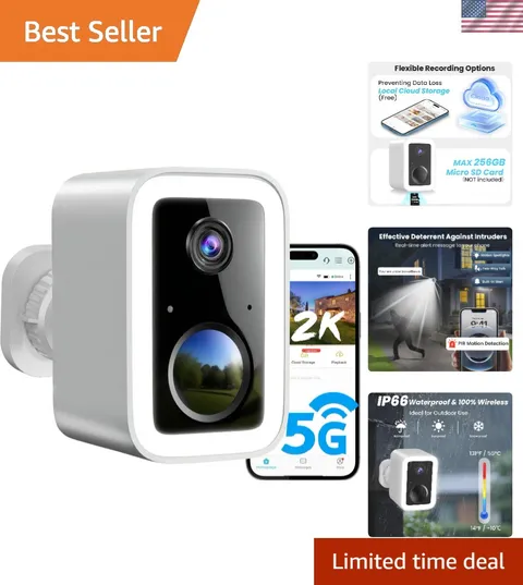 Advanced 2K Outdoor Security Camera - Integrated Spotlight, Siren & 2-Way Audio