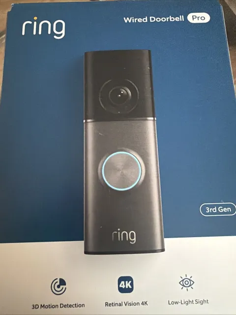 ring wired doorbell pro 4k 3rd generation