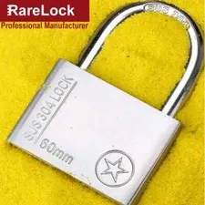 304 Stainless 50-60mm Padlock for Gate Door Boat Motorcycle Cabinet Locker Lock