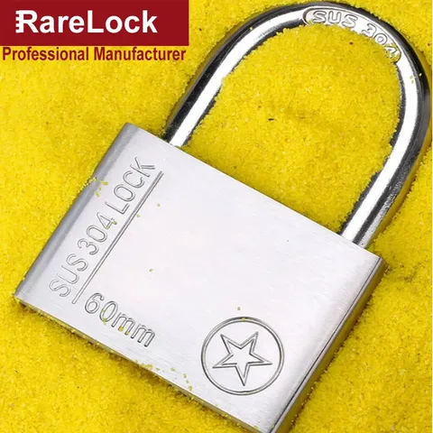 304 Stainless 50-60mm Padlock for Gate Door Boat Motorcycle Cabinet Locker Lock