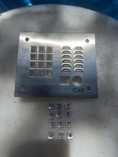 Faceplate With Buttons For Viking K-1705-3-EWP(AD) Analog Video Entry Phone 