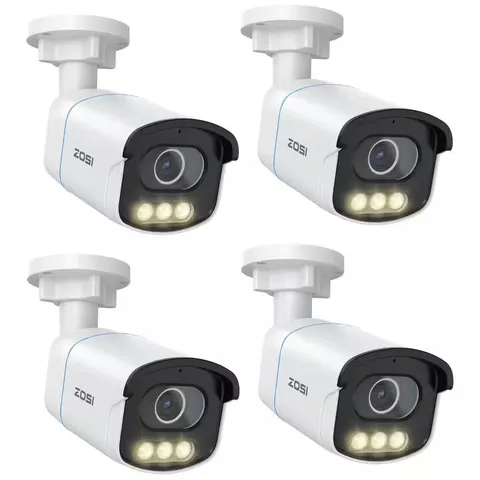 C186 5MP 3K POE Outdoor Hardwired Home Security Camera, Aurora Lux Color Night V