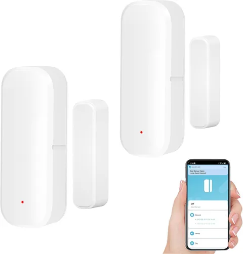 Wifi Door Sensor Window Detector: Smart Magnetic Door Open Detector with App Ale