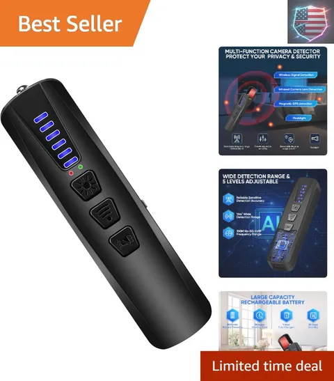AI Hidden Camera Detector, Anti-Spy Camera Finder RF Signal & WiFi Scanner Hi...