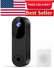 Ring Video Doorbell 1080p HD Camera WI-FI Night Vision Motion Detection Wireless