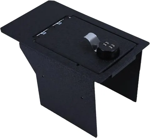 Console Safe Gun Safe for Car, WASAI Gun Vault Lockbox Compatible Mach-E