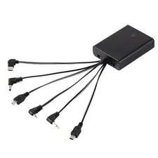External Power Supply Box with six Kind Jacks and ON/Off Switch for Various DC