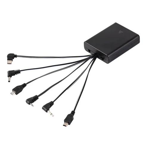 External Power Supply Box with six Kind Jacks and ON/Off Switch for Various DC