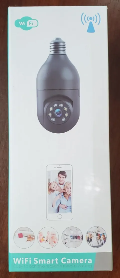 WiFi PTZ Smart Bulb Camera With 2 Way Audio, Lighting Function UNUSED OPEN BOX