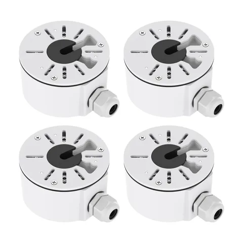 Universal Waterproof Camera Junction Box(4 Pack), Metal Electric Enclosure, O...