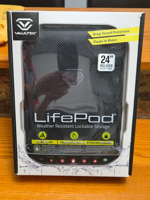 Vaultek LifePod VLP10-BL Portable Safe Electronic Keypad Lock Box Black