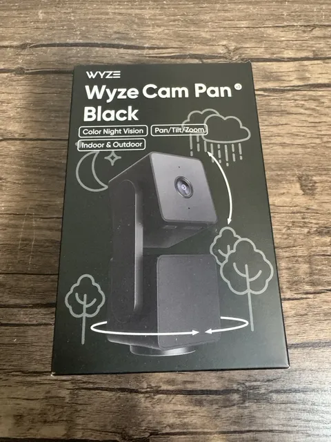 Wyze Cam Pan v3 Indoor/Outdoor IP65 1080P 360° Pan/Tilt/Zoom Wi-Fi - Black NEW