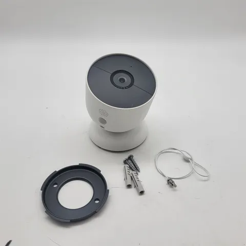 Google Nest Cam Indoor/Outdoor Surveillance Camera, Snow, Pack of 1