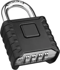 Heavy Duty Combination Padlock, Large Outdoor Weatherproof Padlock | One-Touch U