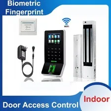 Kit Door Access Control System Biometric Fingerprint zkteco, 600lb ZK f22 Entry