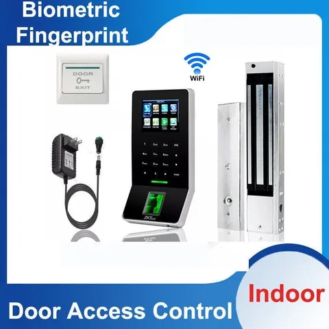Kit Door Access Control System Biometric Fingerprint zkteco, 600lb ZK f22 Entry