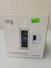 SEALED NEW Ring Advanced Security Set Wired Doorbell Pro with Stick Up Cam