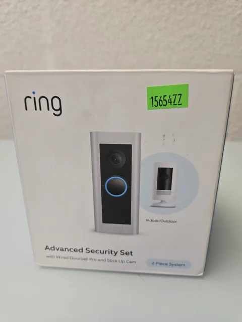 SEALED NEW Ring Advanced Security Set Wired Doorbell Pro with Stick Up Cam