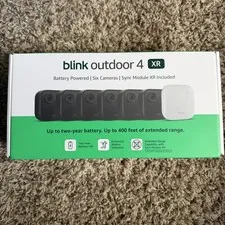 Blink Outdoor 4 XR - 6  Camera System - Sync Module Included - New Sealed Box