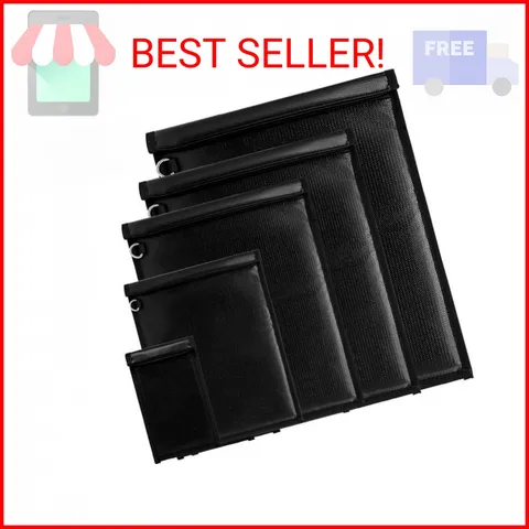 5 Pack Faraday Bags Emp Proof, Extra Large Faraday Bag Included, Suitable for Ph
