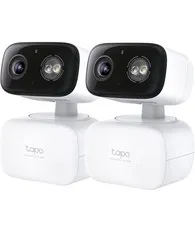 Tapo 2K Indoor/Outdoor Pan/Tilt Wired Security Camera - Baby Monitoring 2 PACK