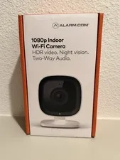 Alarm.com Indoor Wifi Camera, HD Video, Night Vision, Home Security Camera