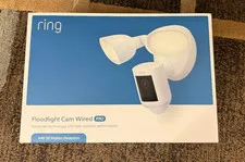 Ring Floodlight Cam Pro 2nd Gen Wired White 2K Security Night Vision