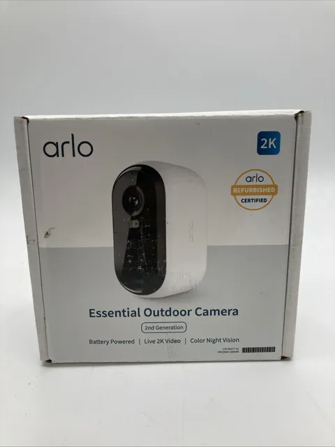 ARLO ESSENTIAL SECURITY CAMERA 2K 2ND GEN, INDOOR/OUTDOOR WIRELESS CAMERA