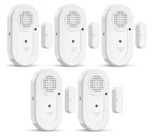 Door Window Alarms - 5 Pack,125dB,Volume Control,Window Door Open Alarm Senso...