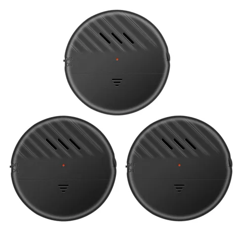 EverNary Window Vibration Alarm,3Pack 125dB Loud Ultra-Slim Anti-Theft Alarm ...