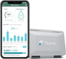 Flume 2 Smart Home Water Monitor Leak Detector WiFi