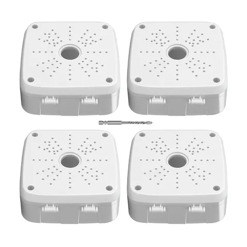 Universal Security Camera Flip Junction Box Mount Bracket, Waterproof Plastic...