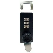 Combination Lock Metal Keyed Lock Box for Small Portable Items Security Black 2.