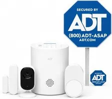 ADT Blu Indoor Camera Home Security System 2K Video Sensor Hub Kit KIT-BSID-FBA