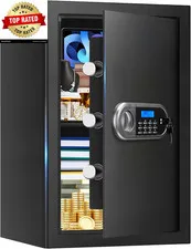 3.4 Cuft Large Safes for Home Use Fire and Water Proof, Anti-Theft Digital Home