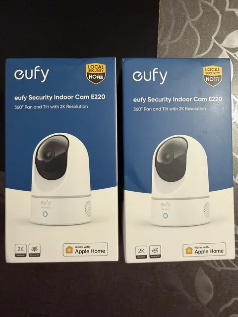 Eufy Security Indoor Cam E220 2-Cam , 2K Security Indoor Camera Pan & Tilt, P