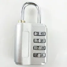 4 Digit Combination Padlock High Safety Waterproof Bright Colors Combination