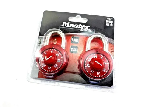 Master Lock 2 Padlock One Combination Set - 1530T Tough Under Fire