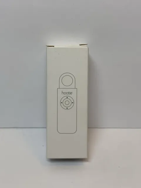 Hootie Personal Safety Alarm Keychain w/Siren & Strobe Light, White NEW