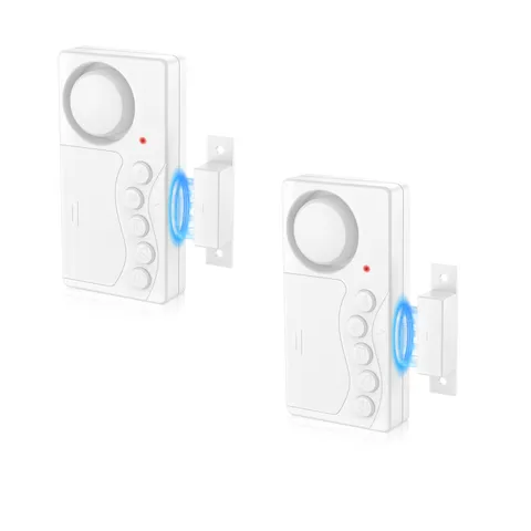 Magnetic Freezer Door Alarm 3Volume Levels 60S Delay Easy Install Anti-Theft 2PK