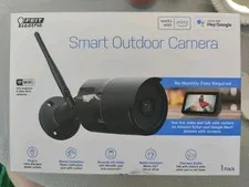 Feit Electric Smart Outdoor Security Camera 1080 WiFi Two Way Audio New