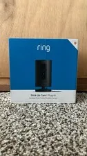 Ring Stick Up Cam Plug-in Wired Indoor/Outdoor Camera Black