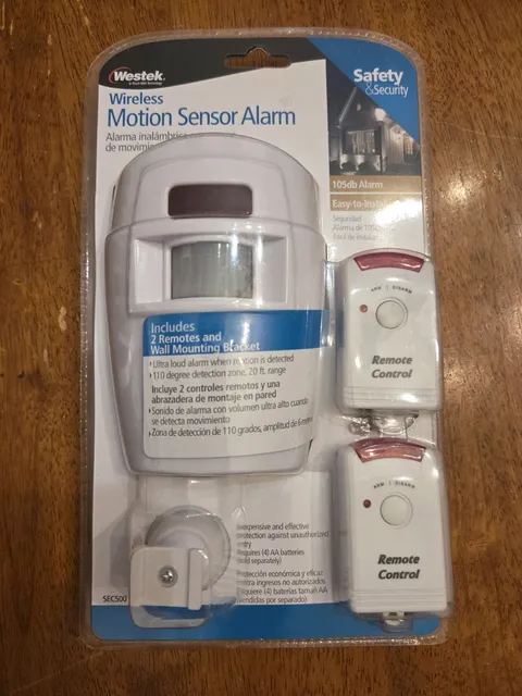 Westek Wireless Motion Sensor Alarm (Model SEC500)