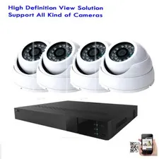 4Ch all-in-1 DVR System 1800TVL Sony CMOS Dome Surveillance Security Camera 5gh8