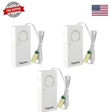 Water Leak Sensor Detector, 120dB, 37.8 Inches Cable, 3 Packs | Flood Alarm f...
