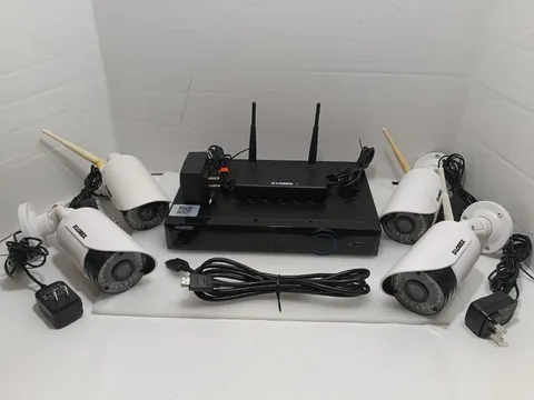 Lorex 720p Wireless security system 4 cameras, Reciever, Transmitter. 