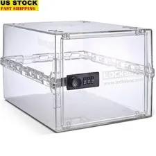 Medium Combination Lock Box Food Medical Storage Secure Hygienic Solution New
