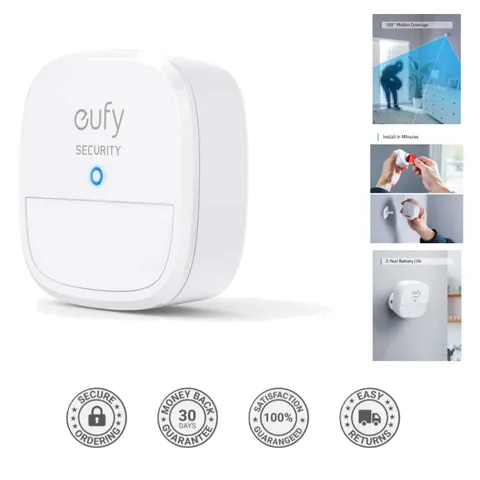 Reliable Home Alarm System - Eufy Motion Detection, 24/7 Monitoring Optional
